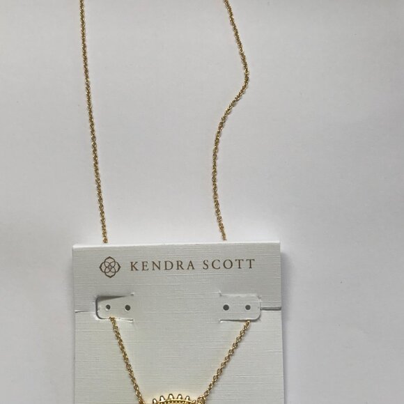 Kendra Scott Gold Evil Eye Short Pendant Necklace - Picture 2 of 2